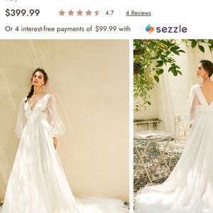 New Boho wedding dress